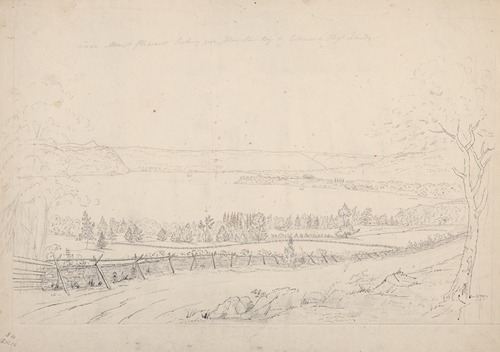 Near Mount Pleasant looking over Haverstraw Bay to entrance of High Lands