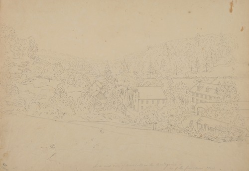 South west view of Rockland on the Brandywine – one of the four views, J.R.S.