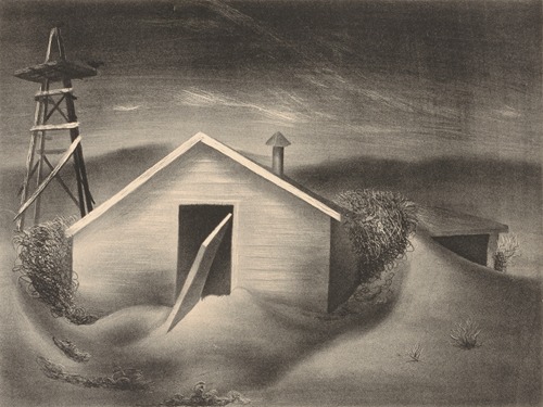 Landscape with Shack after Windstorm