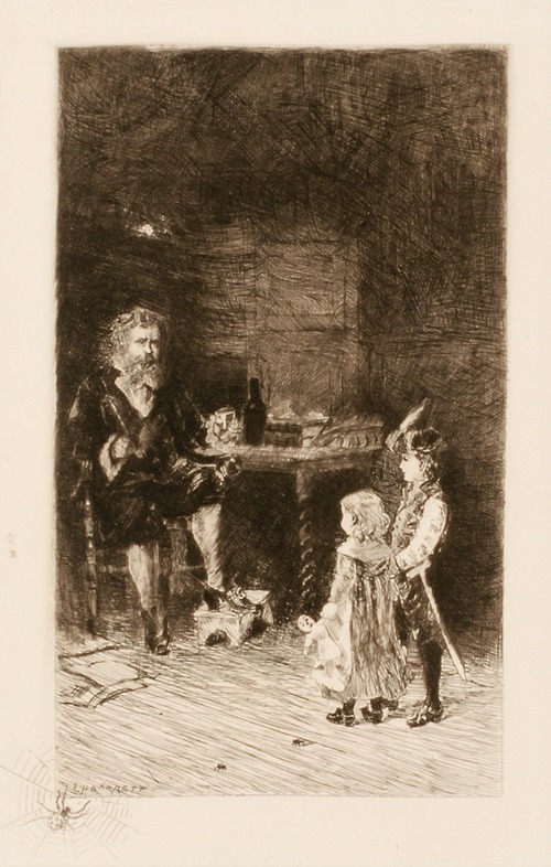 Children and man