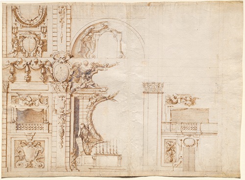 Study for the ‘Essequie’ Conducted in San Lorenzo, Florence, in 1637 in Honour of Holy Roman Emperor Ferdinand II
