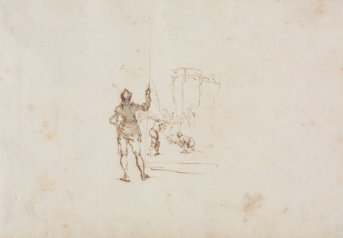 Detail of Martyrdom of Saint John the Evangelist, after Callot