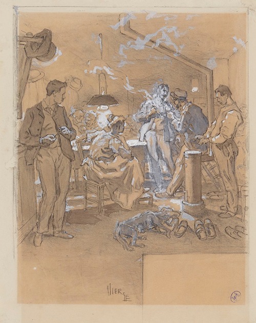 Dessin pour L’Ami de l’Ordre, épisode de la Commune (les frères Tharaud)