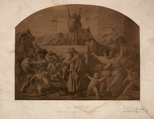 La Sagesse. Elle se tient aussi quelque fois à la porte des villes