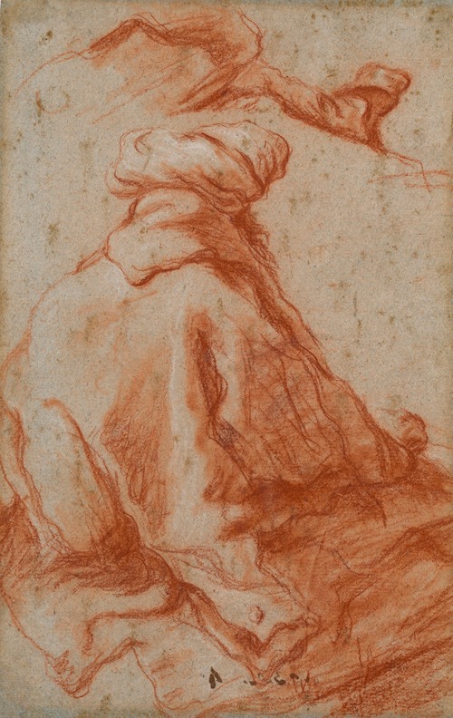A Man in a Turban, Seen from Behind
