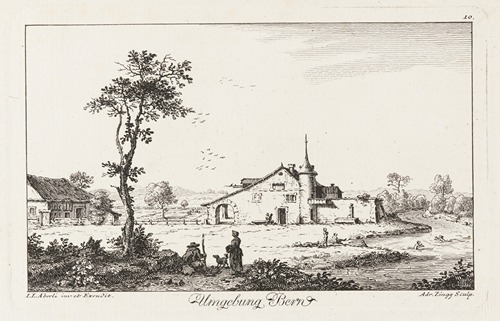 Umgebung Bern [Landschaft mit Bauernhaus]