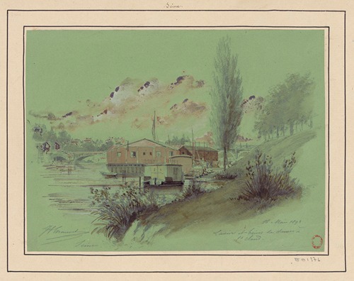 Lavoir et bains de dames à St Cloud – (Département de la) Seine