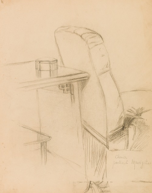 Etude de chaise et de table pour le portrait de Madame Jules-François Dietz
