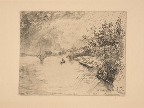 Vue du pont des Saints-Peres(View of the bridge of the Holy Fathers)