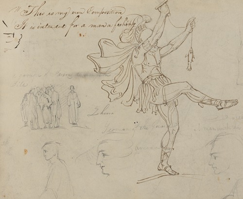 This is my own composition. It is intended for a man a fishing [Roman soldier fishing]
