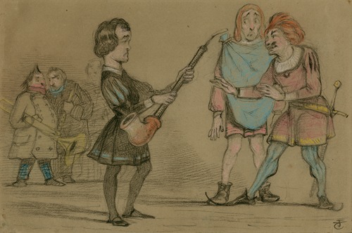 Hamlet act 3rd, scene 2d ; Hamlet, Rosencrants & Guildenstern