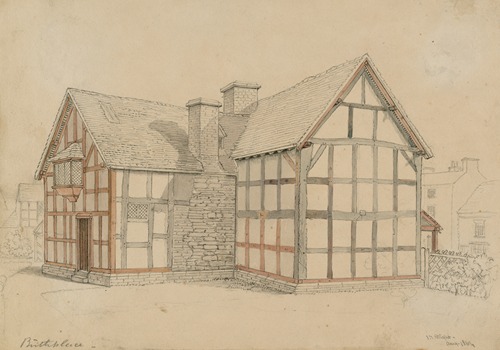 The Birthplace, exterior from garden