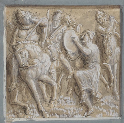 13 drawings after bas reliefs at Florence Pl.05