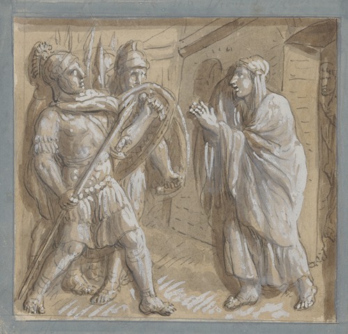 13 drawings after bas reliefs at Florence Pl.07