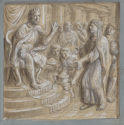 13 drawings after bas reliefs at Florence Pl.13
