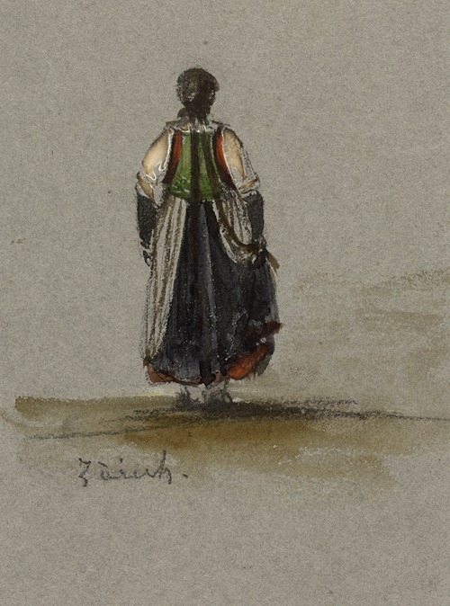 Etude de costume féminin zurichois
