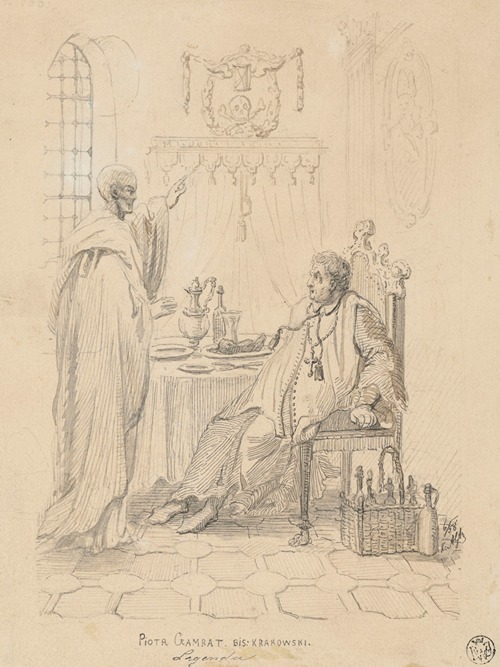Piotr Gamrat. Bishop of Kraków. Legend