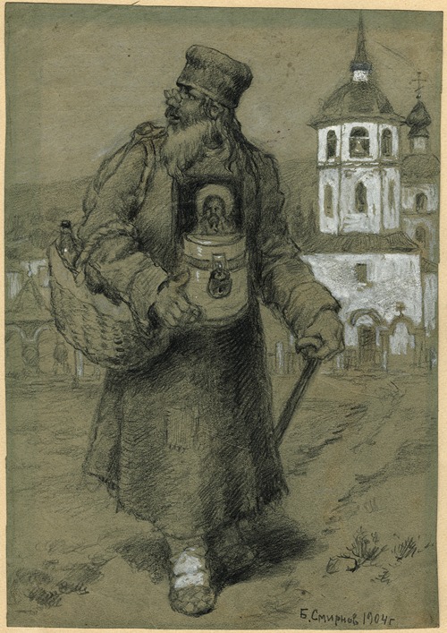 A Monk Collecting Taxes for the Construction of the Church in Irkutsk.