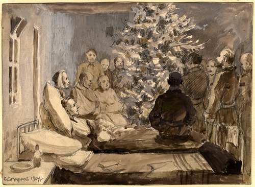 Christmas Tree at a Field Hospital near Irkutsk during the Russo-Japanese War.