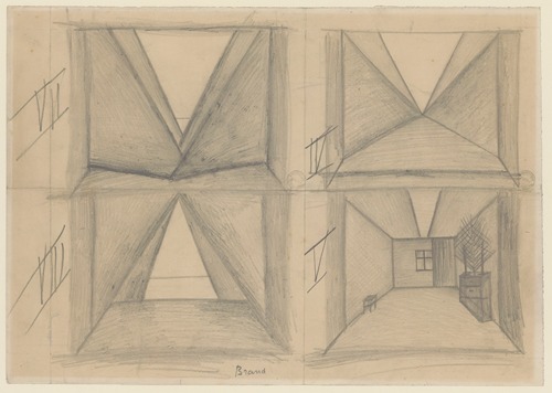 Brand – maquette de décor – décors IV, V, VII et VIII