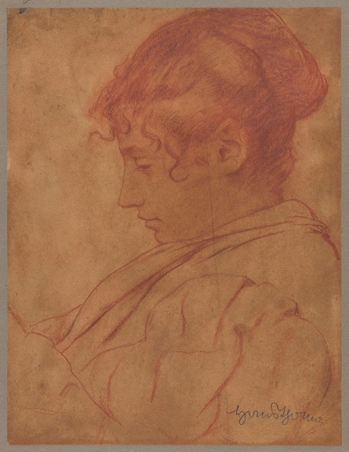 Bust of a Young Woman, in Profile