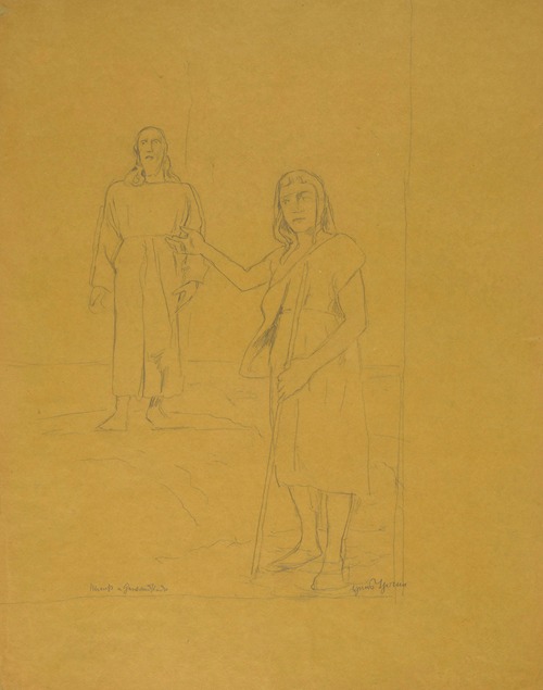 Composition Study for the Painting ‘The Baptism of Christ’