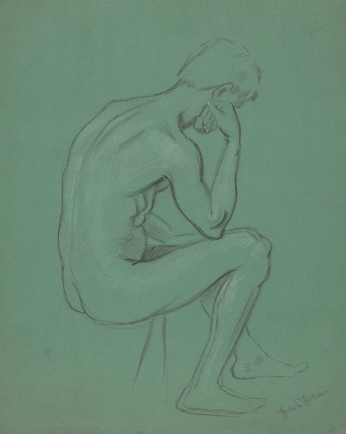 Male Nude Sitting