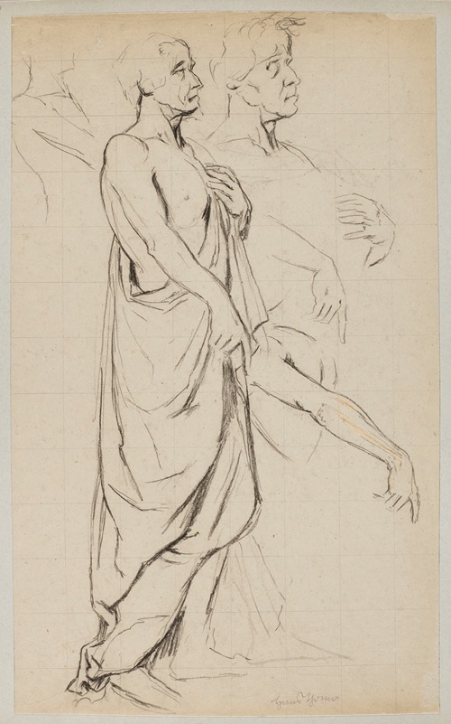 Man Wearing a Toga