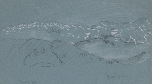 Mountain Landscape from the Surroundings of the Town of St. Anton near Partenkirchen in Upper Bavaria
