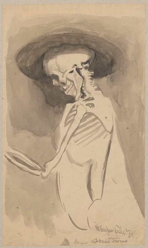 Skeleton in a hat
