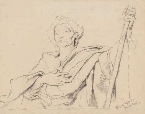 Study of a costume for the figure of King Gambrinus