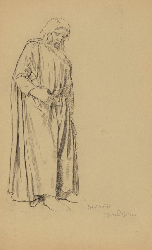 Study of a Figure of an Old Man in a Long Robe