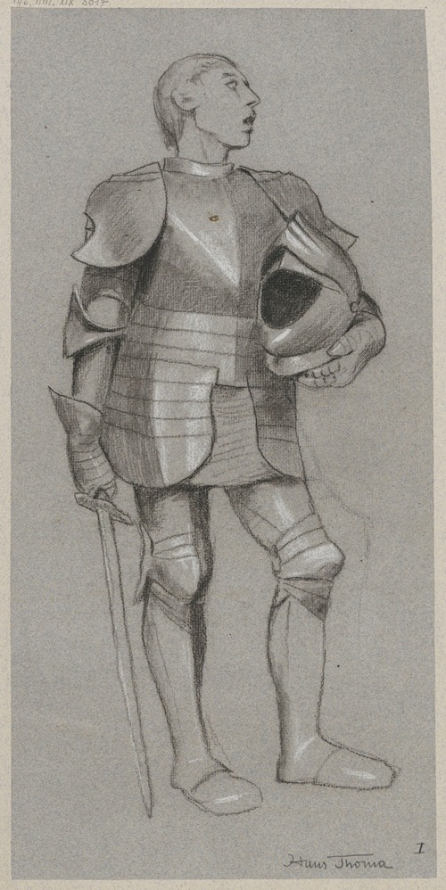 Study of a knight in armour
