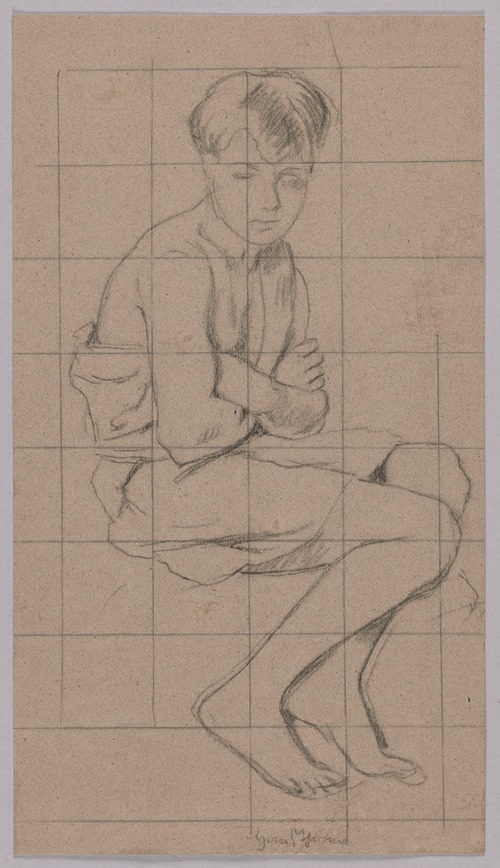 Study of a Sitting Boy