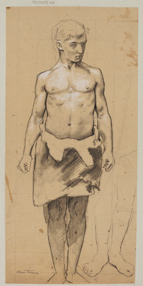 Study of a Young Man Wearing a Leather Loincloth