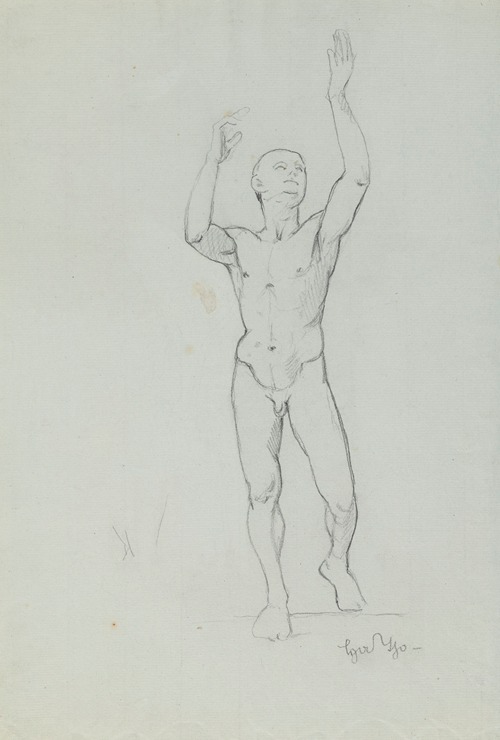 Study of male nude
