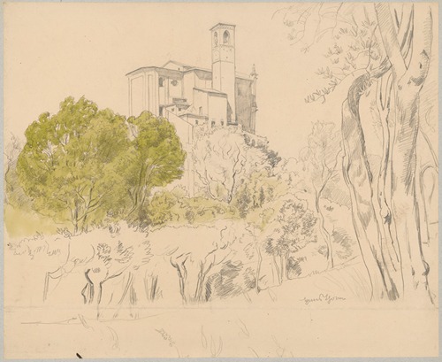View of the Cathedral of St. Nicholas the Wonderworker in Gardone di Sopra, Lombardy