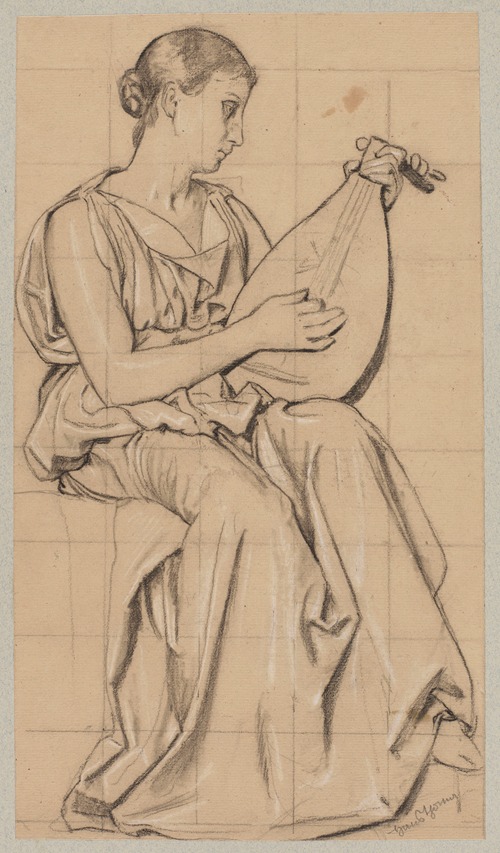 Woman Playing the Lute
