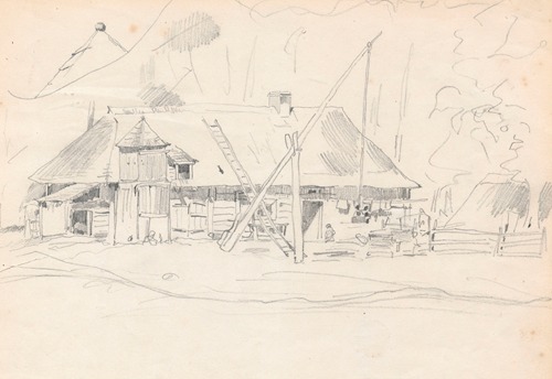 Farm with a crane