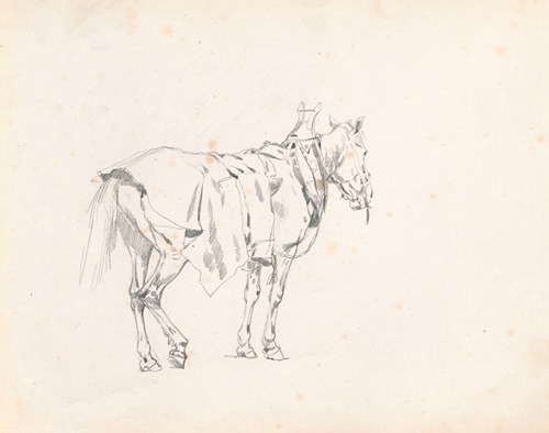 Horse in collar, study for the painting “Return from the horse fair”