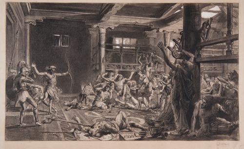 Sketch for the painting ‘The Return of Odysseus’