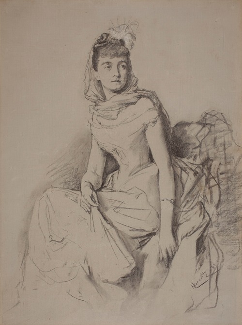 Portrait of Helena Modrzejewska as Adrienne Lecouvreur