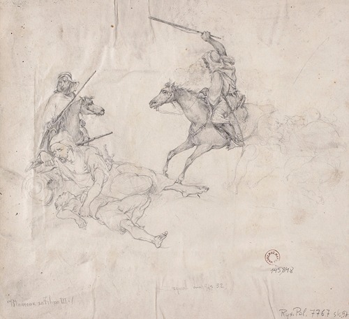 Studies of Arabian warriors – tracing from the composition “Moors in the times of Philip III”