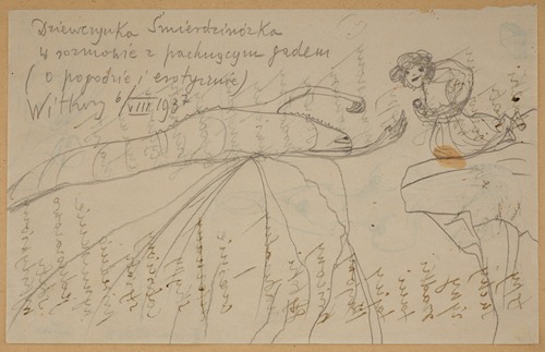 Girl Stinky-Legs Talking to the Sweet-Smelling Reptile (About the Weather and Erotica)