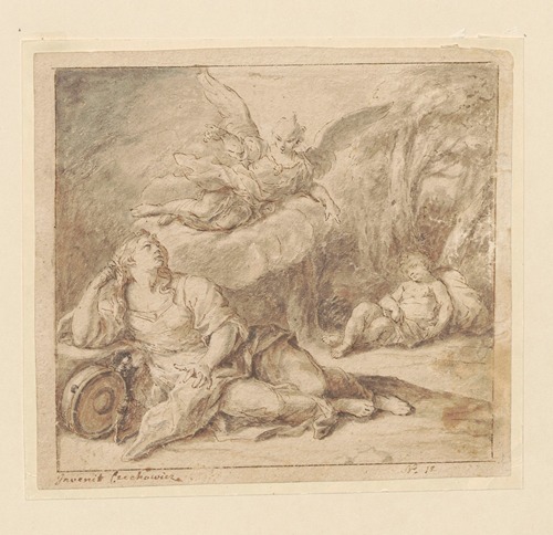 Hagar and Ishmael in the desert