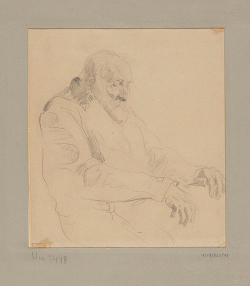 Figure of Sitting Old Man, Sketch for the Painting ‘The Princess’s Dowry’