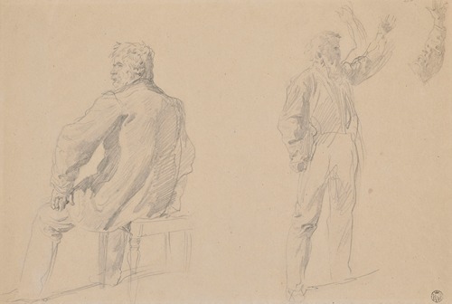 Studies of a Bearded Man for the Painting Titled Kęstutis and Vytautas Imprisoned by Jogaila