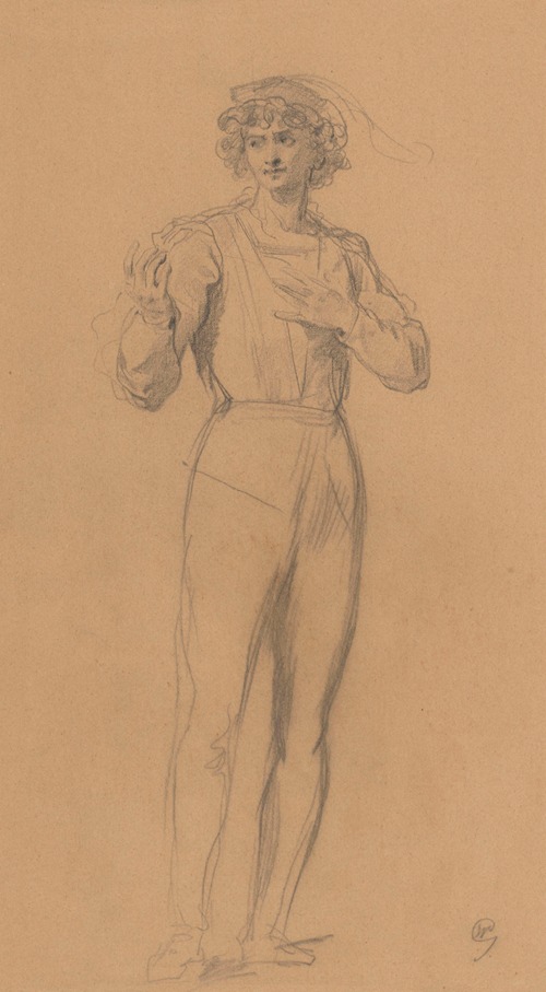 Young Man in a Renaissance Costume, Sketch for the Painting ‘Dandy’
