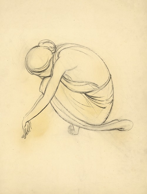 Actrice of Danseres (grote schets)