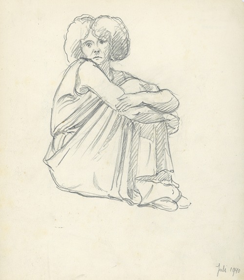 Zittende figuur